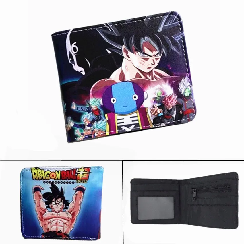 Аниме Dragon Ball Z кошелек Супер Saiyan Goku Vegetto для мальчиков и девочек карман на молнии для монет PU короткий держатель для карт - Цвет: I