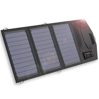 allpowers 5v21w portable phone charger solar charger dual usb output mobile solar battery charger for iphone laptop outdoor
