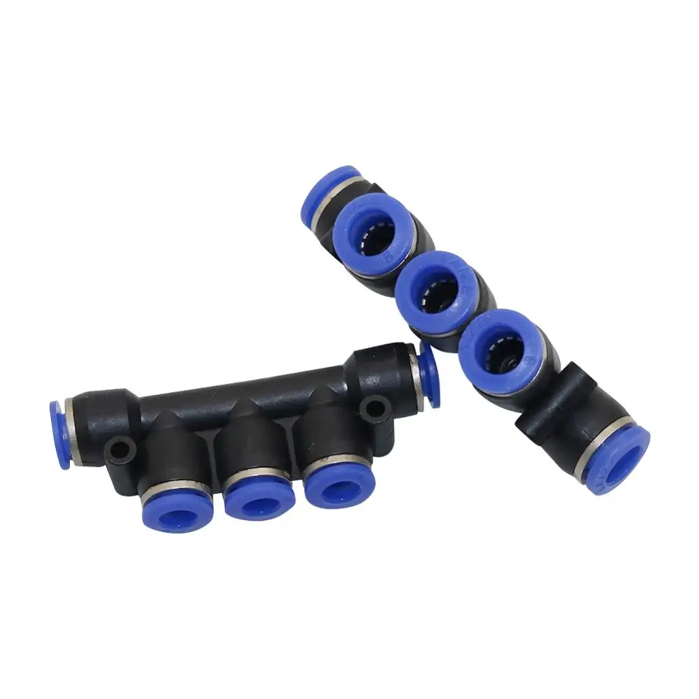 6 мм/8 мм 5 головок Слип-замок Быстрые соединители садовые теплицы увлажнение