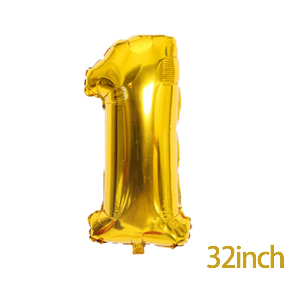 Воздушные шары с цифрами 32 дюйма детский душ гелиевый воздушный шар из фольги