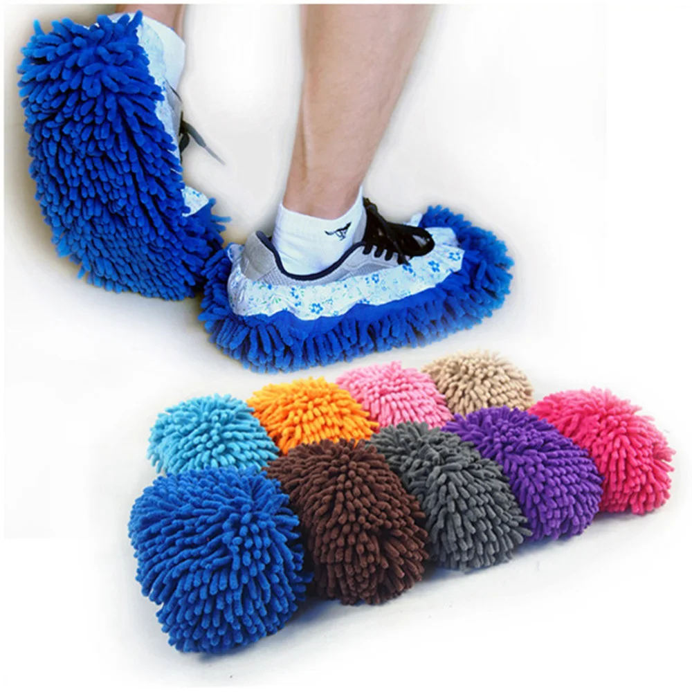 

Шлепанцы для пола, мягкие Меховые накладки на тапки, для мытья пола, для кухни