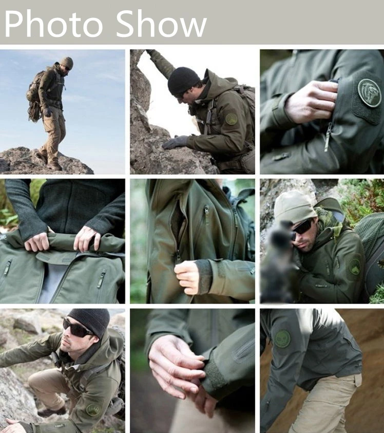 Военные охотничьи куртки зимние TAD 4,0 кожа флисовые куртки мужские камуфляжные куртки с капюшоном+ штаны Униформа верхняя одежда