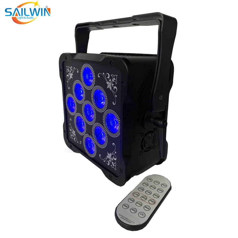 

Spain Stock 9X18W 6in1 RGBAW UV Battery Powered APP WIF LED Stage Par Light DJ LED UPLIGHT For Event Party Club