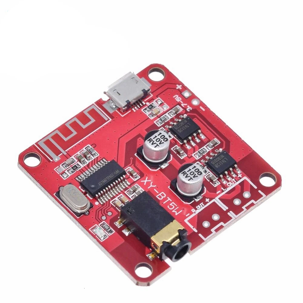 TZT XY-BT5W DC 3,7~ 5 в Bluetooth 4,2 аудио приемник 5 Вт+ 5 Вт стерео усилитель мощности доска