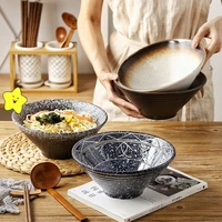 japanese ramen bowl household large sea bowl large bowl retro hat bowl commercial ceramic bowl soup bowl flour bowl