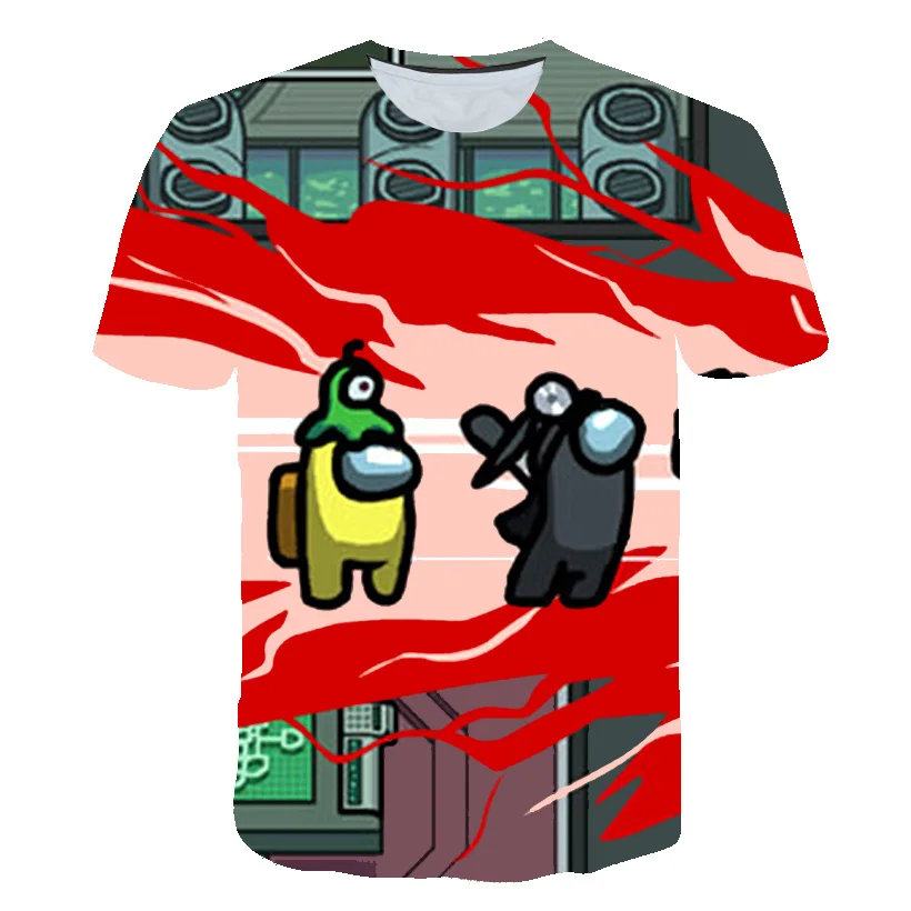 

Summer games 3D Cartoon White birthday T Shirt Men Women Tees Short Sleeve Casual T Shirt Print New Fashion boys kids Tops