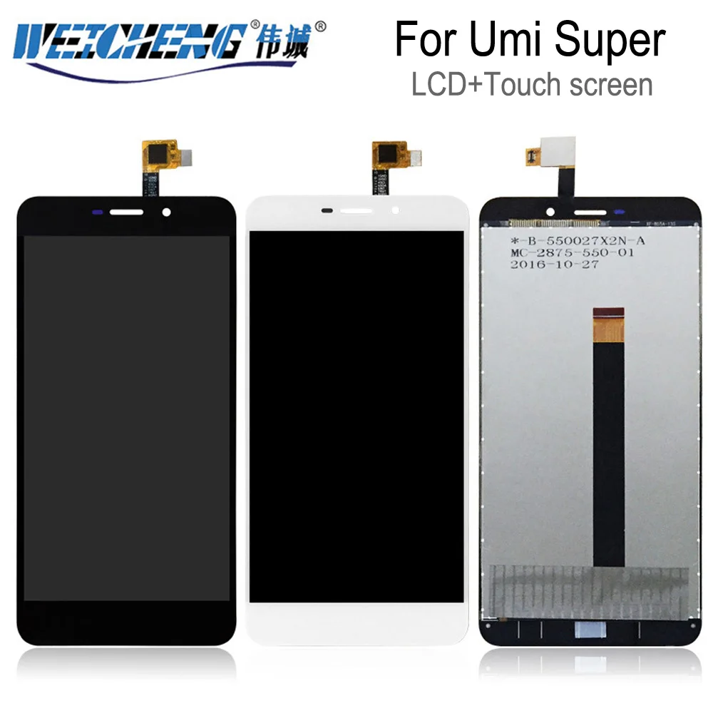ЖК дисплей и сенсорный экран для Umi Super 100% рабочий дигитайзер стеклянная панель