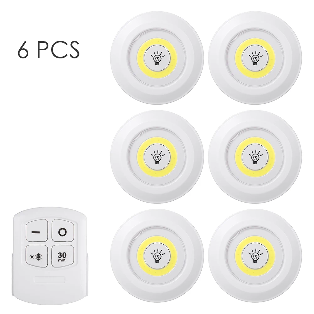 3 шт./упаковка беспроводная светодиодсветильник лампа с сенсорным