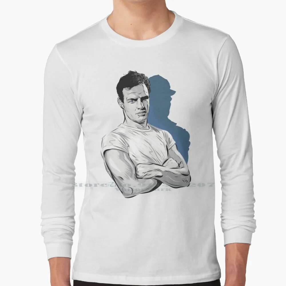 

Marlon Brando-An Illustration By Paul Cemmick T Shirt 100% Pure Cotton Marlon Brando Paul Cemmick American Actor Film Movie