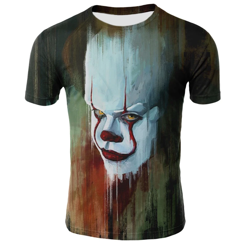 

The latest summer clown 3D printing T-shirt for men and women all-match cool male t-shirt clown short-sleeved casual funny t-shi