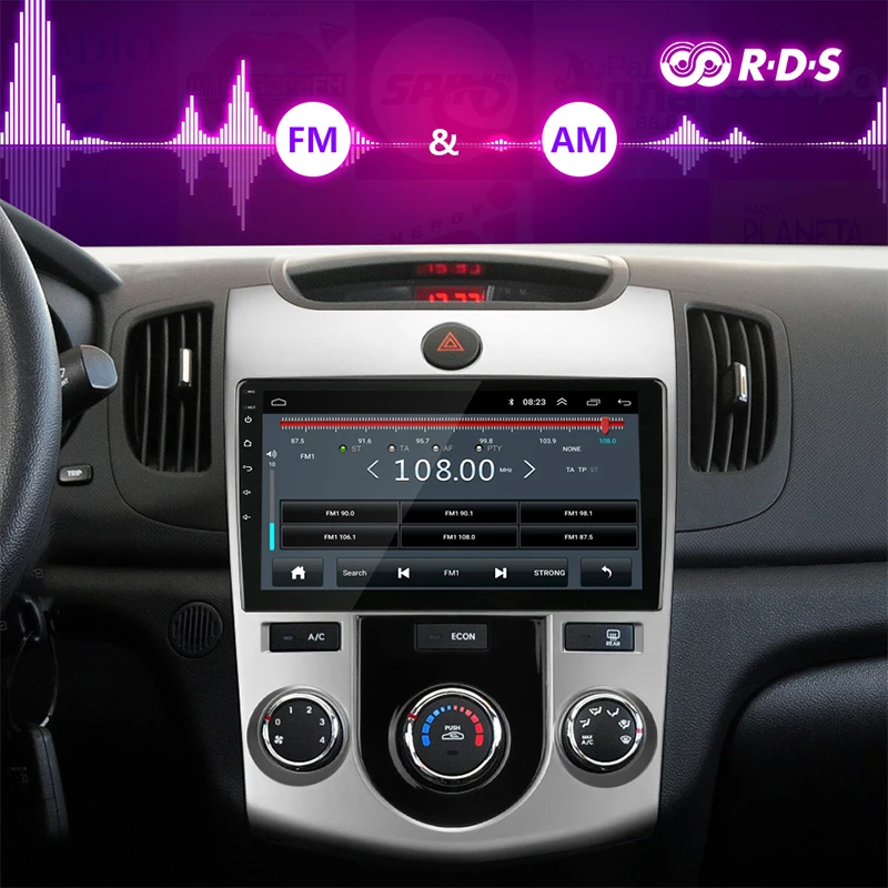 Jansite RDS 9" Car Radio Android player For KIA Cerato 2 2008-2013 4G Wifi autoradio Hifi Touch screen Stereo players with frame |