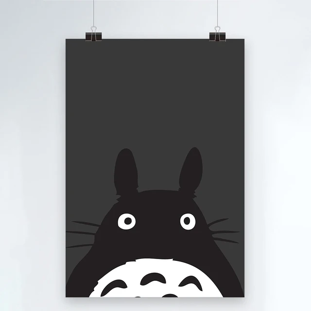 

Retro Poster My Neighbor Totoro Wall Decor Hanging Picture Home Decor Caricature Movie Posters Kids Room Canvas Decor Painting