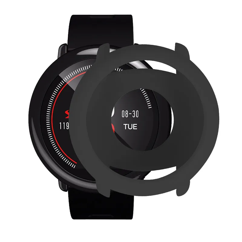 Защитный чехол 2 в 1 для Xiaomi Huami AMAZFIT Pace Band чехлы из ТПУ с ремешком и защитная пленка