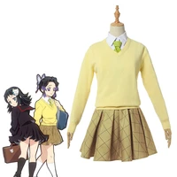 anime demon slayer kimetsu no yaiba cosplay costume shinobu kochou cosplay school acedemy costume for female uniform