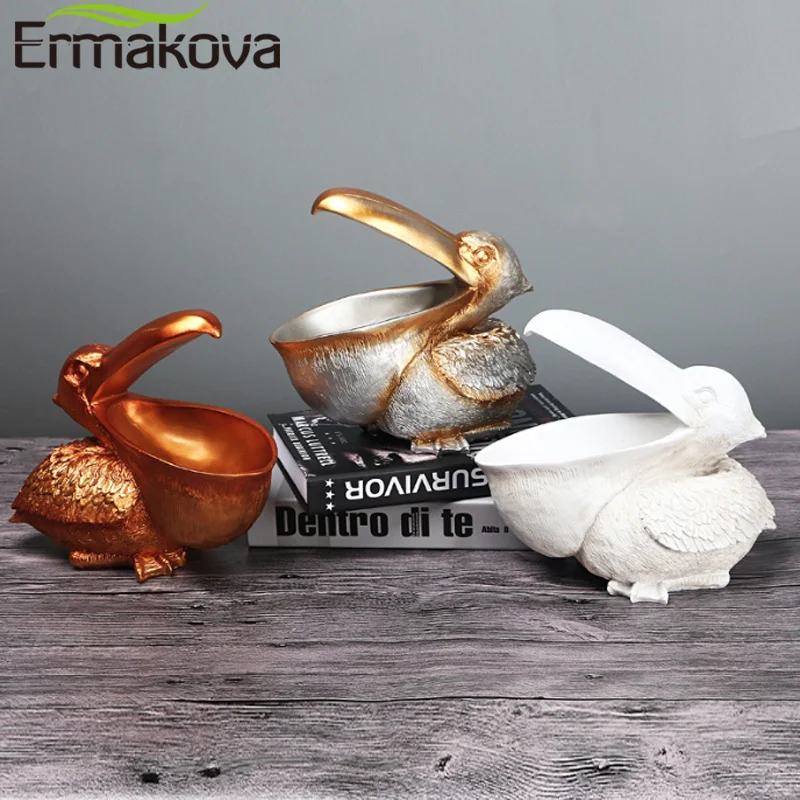 ERMAKOVA северных оленей головой животного птица фигурка ювелирных изделий для