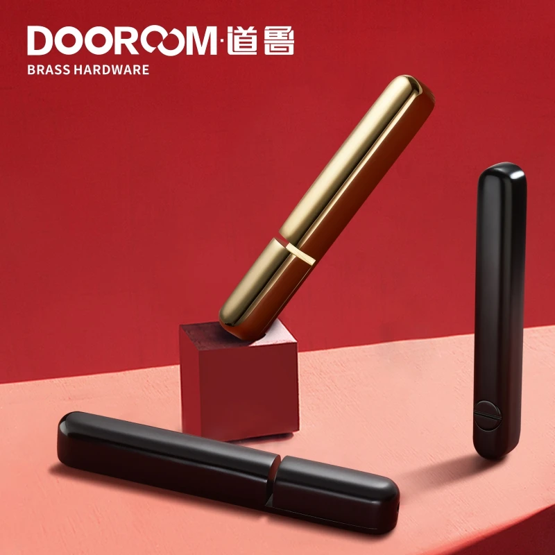 Dooroom латунный замок для раздвижных дверей набор ручек Золотой PVD черный интерьер