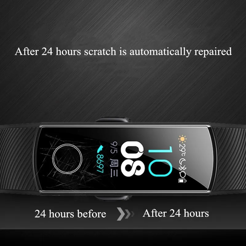 1/2/5 шт. полноэкранная защита для Huawei Honor Band 4 5 Защитная пленка Band4 Band5 мягкая не