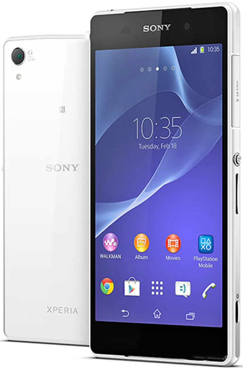 Белый Sony Xperia Z2 D6503 разблокированный 4G LTE Android четырехъядерный ОЗУ 3 Гб ПЗУ 16 Гб 5,2 дюйма Поддержка NFC мобильного телефона - Цвет: Белый