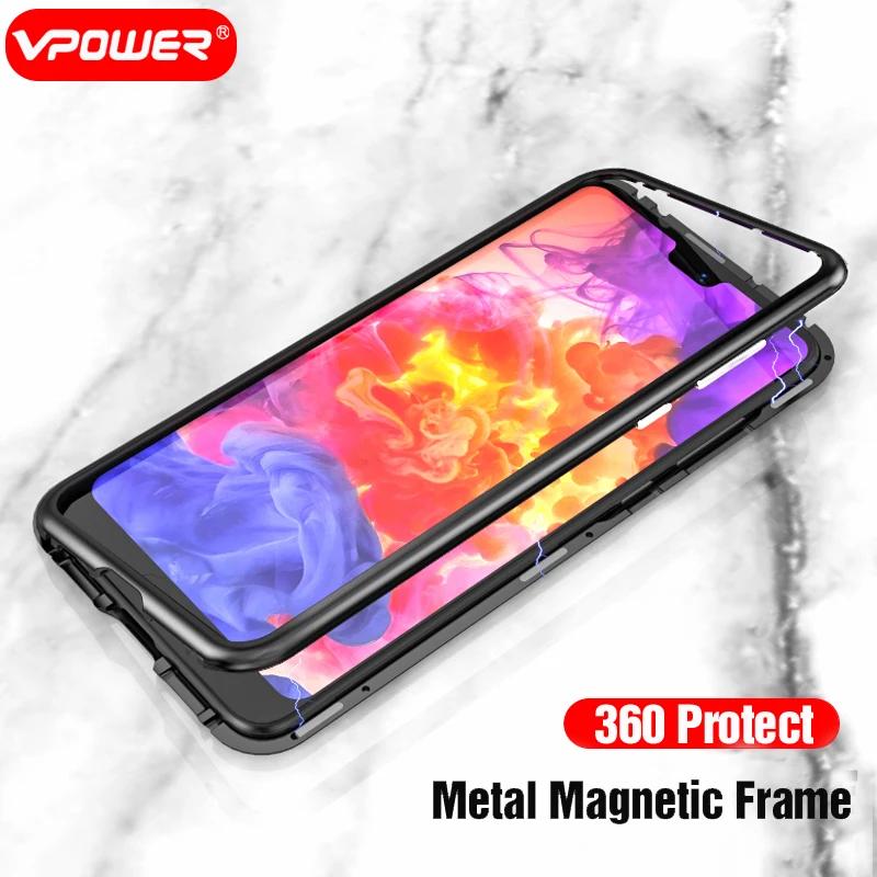 Для huawei p 20 Lite P20 Pro Чехол Vpower с кристаллами, прозрачная, для телефона защита soфт+ Твердый Чехол-Гибрид Для huawei p 20 p20 lite чехол