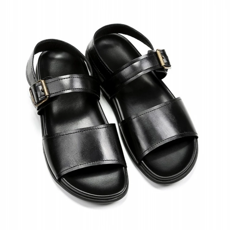 2020 Летние повседневные мужские сандалии на плоской подошве дышащие уличные