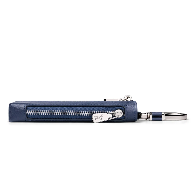 Кошелек для ключей WilliamPolo мужской бумажник из натуральной воловьей кожи цепочка