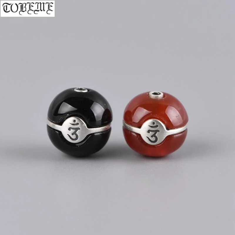 Ручная работа 925 серебряные бусины в тибетском стиле винтажные тибетские Ом