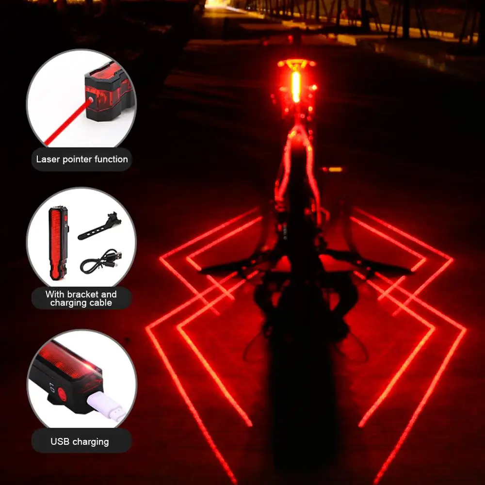 Новый Водонепроницаемый светодиодный велосипедный свет Лазеры велосипед хвост