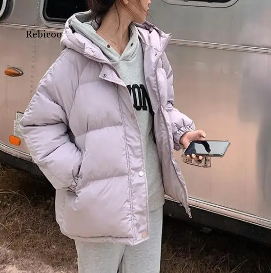 

2020 New Short Winter Jacket Women Oversize Parka Coat Warm Thick Cotton Coat Loose Hooded Padded Women Winter Jacket