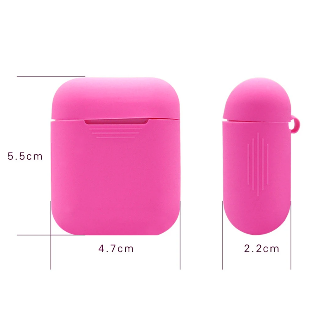 Силиконовый чехол для наушников AirPods беспроводная гарнитура BT защитная коробка
