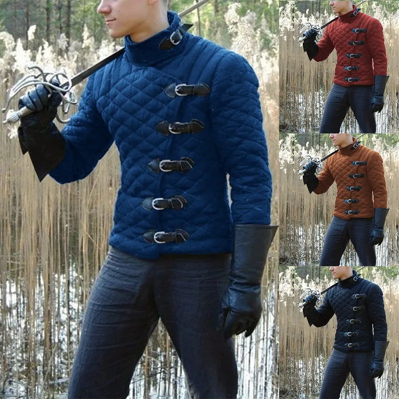 Осенне-зимняя мужская однотонная приталенная куртка с металлической кожаной