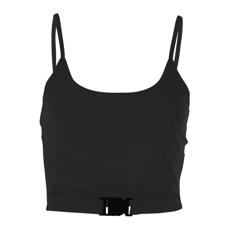 

Crop Top Women Sleeveless Backless Solid Color Sexy Vest Streetwear All-match Chic Wn*