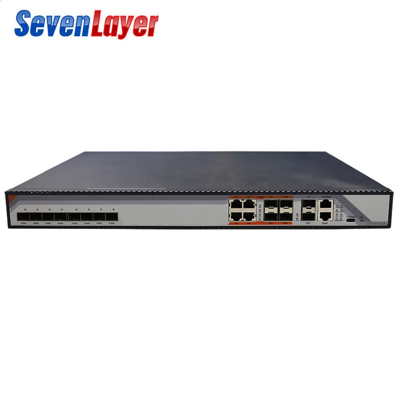 without pon module GPON OLT 8PON порты 8 PON SFP портов GPON OLT без модуля совместимый ONT - Цвет: without pon module