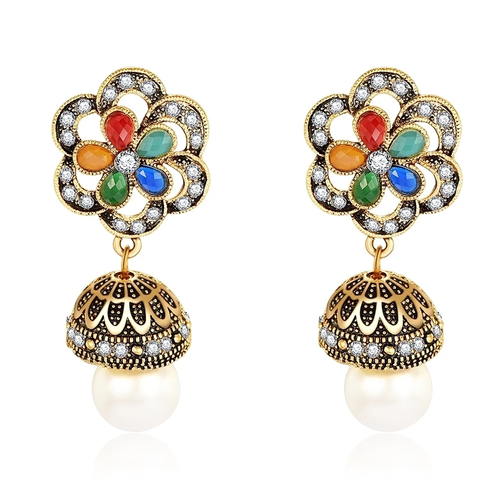 Brinco серьги античные Jhumki Jhumka висячие серьги этические племенные ювелирные изделия Ближний Восток Ретро Национальный стиль колокол