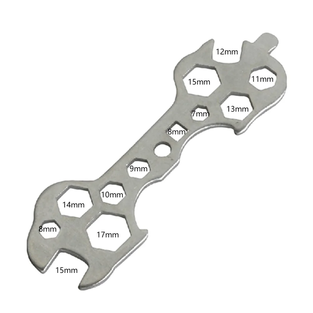 Набор гаечных ключей 15 в 1 практичный инструмент для ремонта велосипеда плоский