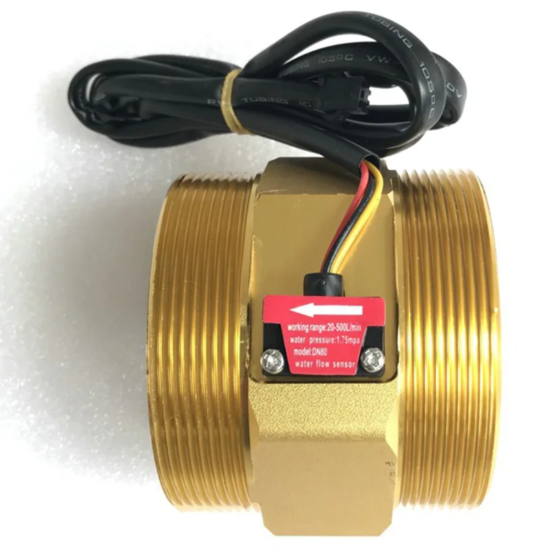 

US211M Lite DN80 20-500L/Min Digital Flow Meter 5V Flow Reader Compatible with All Our Hall Effect Water Flow Sensor