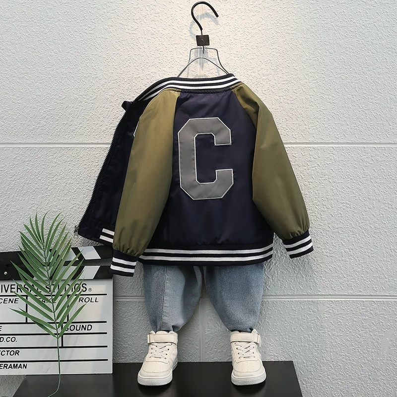 

Весенне-осенняя верхняя одежда для мальчиков, весенние и Детские Модные хлопковые куртки, одежда для малышей, Детские пальто 2023, одежда для подростков, топы для малышей