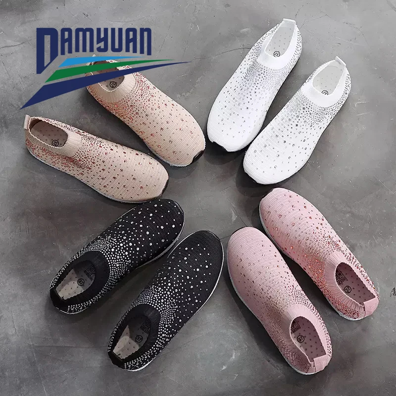 Кроссовки женские из вулканизированной кожи без шнуровки | Обувь