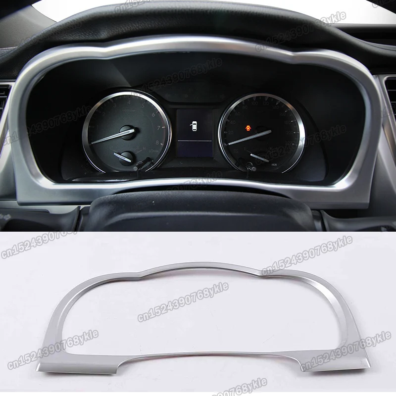 matt silver car dashboard screen frame trims for toyota highlander 2013 2014 2015 2016 2017 2018 2019 accessories chrome xu50 | Автомобили