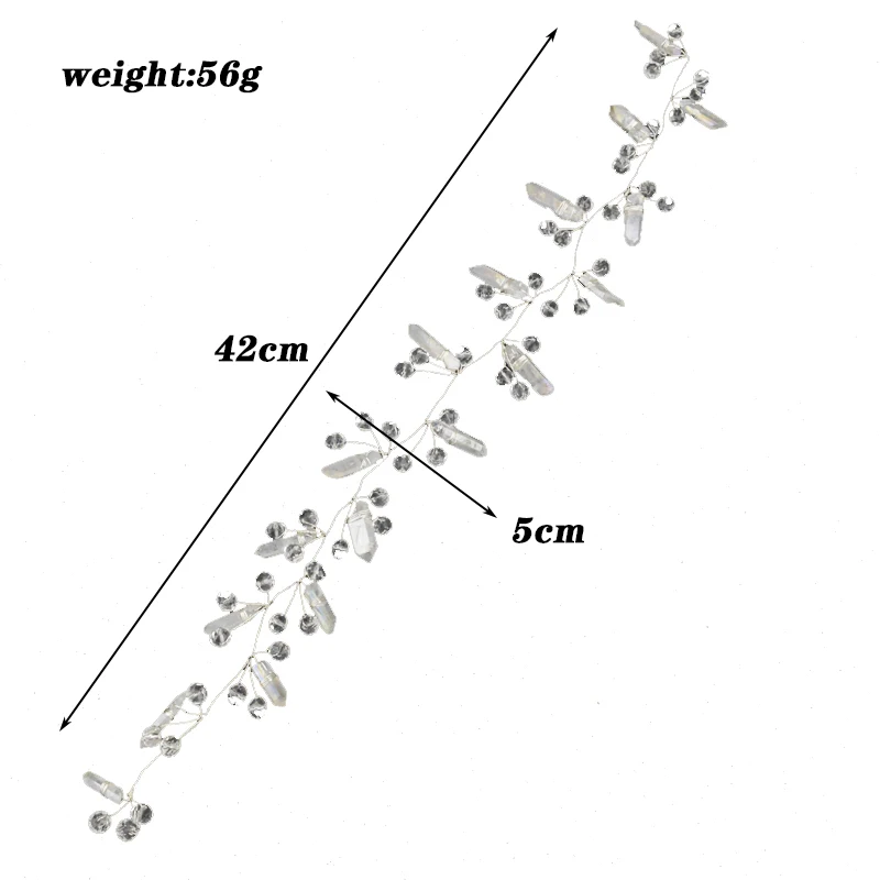 Женская повязка для волос с натуральным драгоценным камнем|Украшения волос| |