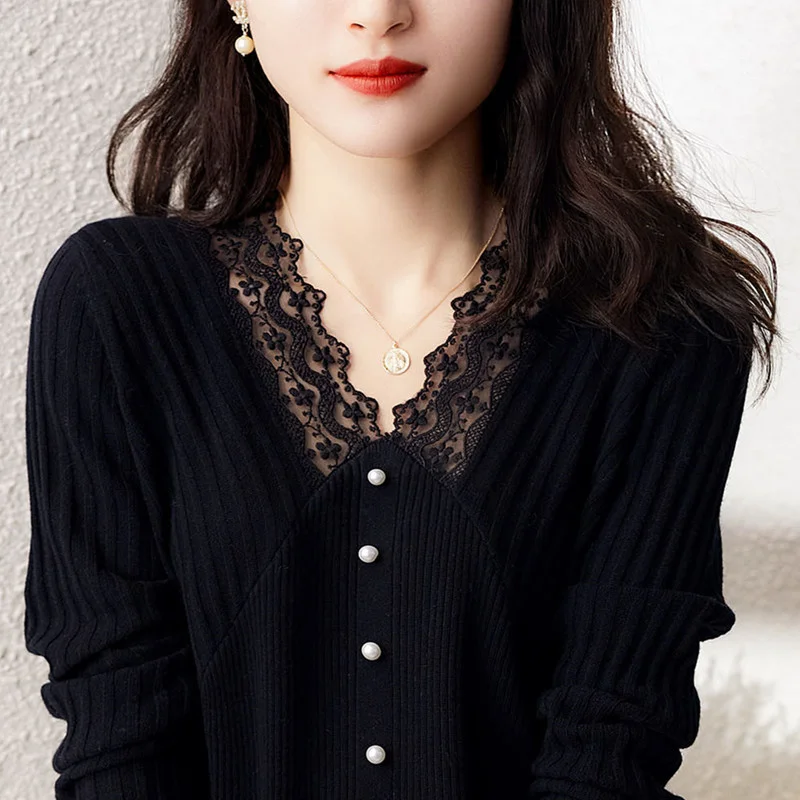 

Foreign Original Order Italian Women's Clothing Goods Foreign Order Clearance Export European Goods Lace Knitted Long Jum