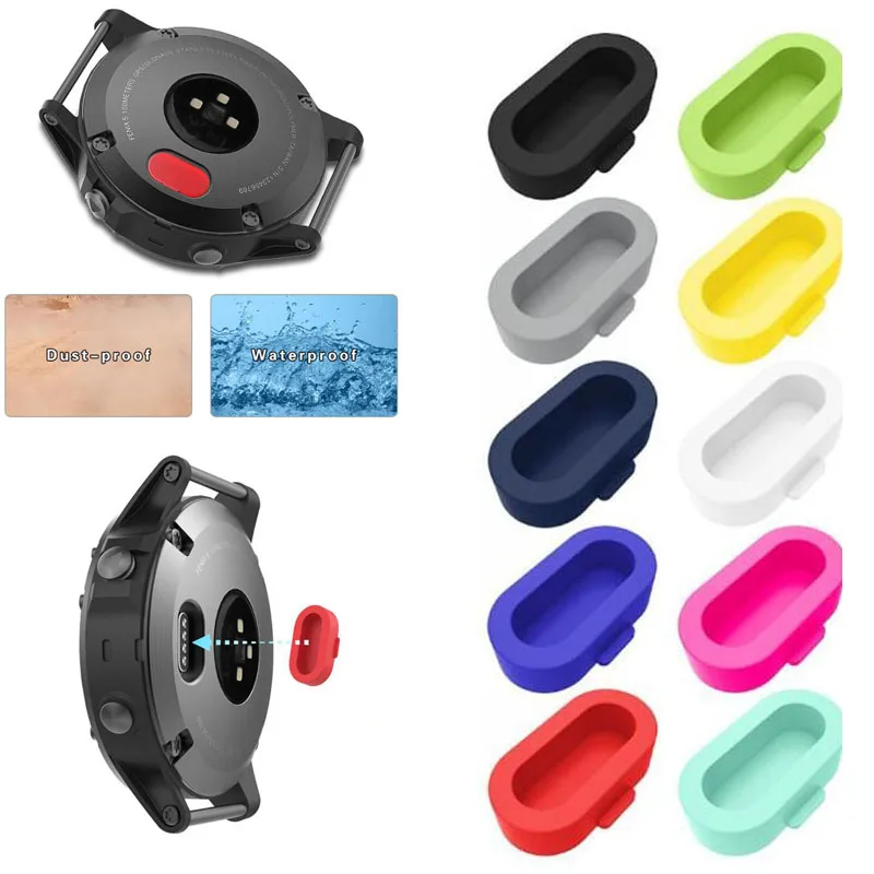 Charger Case Protective Plug Cover Cap for Garmin Vivoactive 3/4 Forerunner 945 935 245 245M 45 45S Music Fenix 5/6/5s/6s/5x/6x