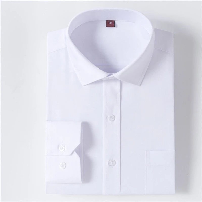 BL-0199 NIGRITY мужская повседневная клетчатая рубашка с длинным рукавом, приталенная Мужская рубашка из ткани Оксфорд, деловая рубашка, брендовая мужская одежда, размер S-4XL - Цвет: BL-0199