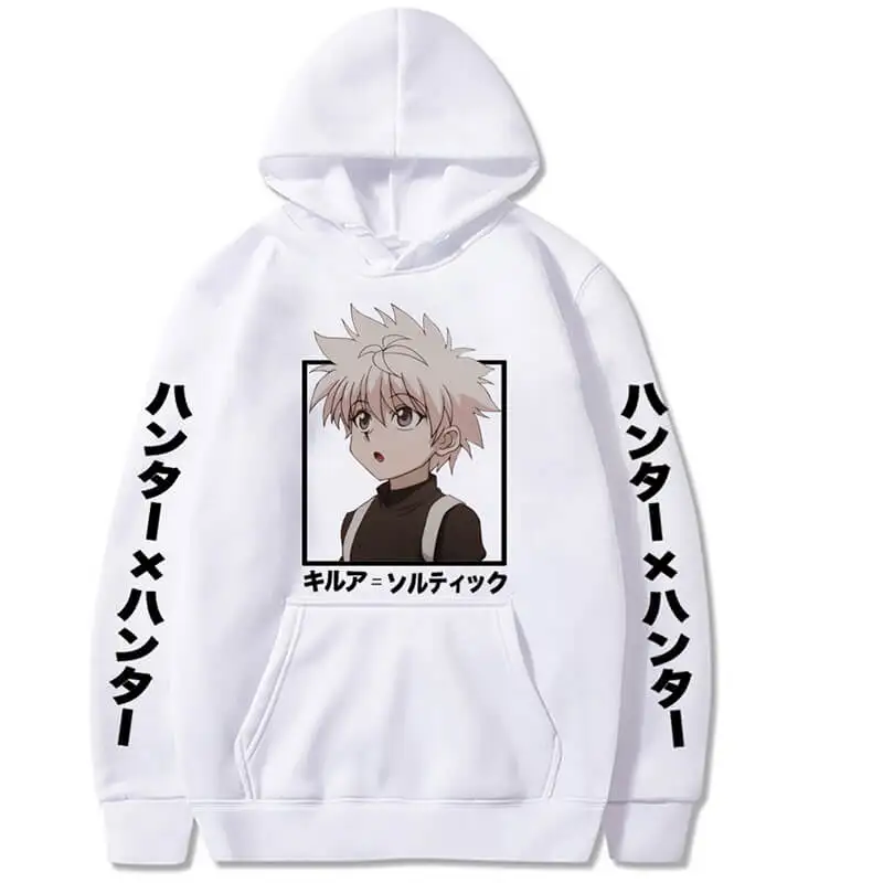 

Japanese Anime Hunter X Hunter Hoodie Men Women Harajuku Long Sleeve Sweatshirts Unisex Loose Autumn Hooded Fleece Pullovers