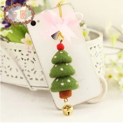 Счастливого Рождества телефон кулон набор для рукоделия x mas шерсть войлок иглы