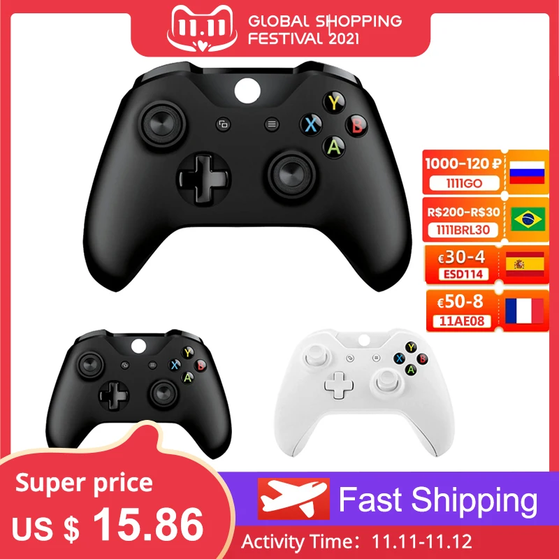 Wireless/Wired Controller For Xbox One Slim Console Computer PC Game Controle Mando For Xbox Series X S Gamepad PC Joystick