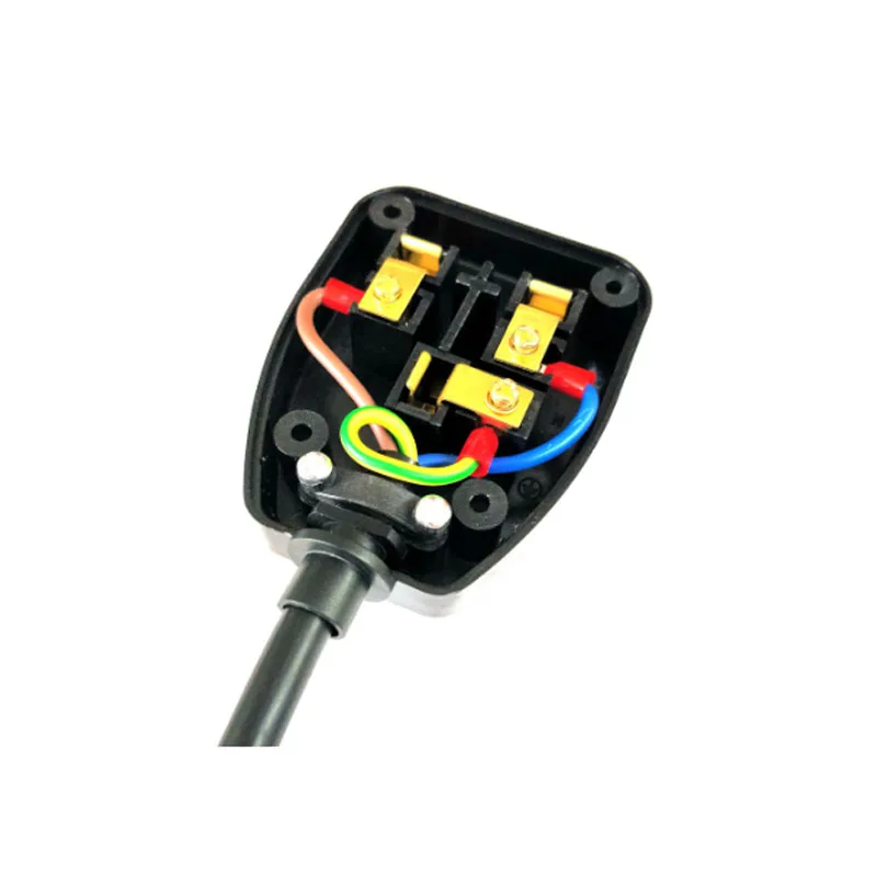 3Pin штепсельная вилка Великобритании гнездо адаптер разобранный Rewirable шнур