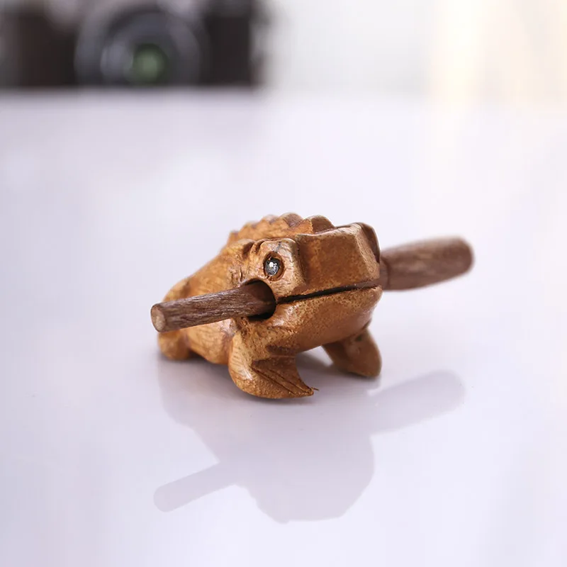 Традиционные фигурки Тайланда Ремесло Деревянные лаки для лягушки Офис