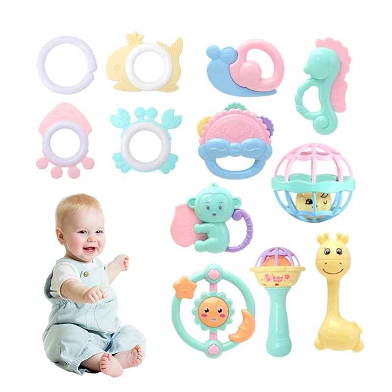 

Children's Finger Training Rotating Rattle Baby Sleeping/Playing Brain Toys Set