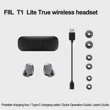 Youpin FIIL T1 Lite True Wireless Sports Bluetooth Headsets Waterproof Noise Reduction Earbuds Sports Earphones for iPhone