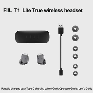 youpin fiil t1 lite true wireless sports bluetooth headsets waterproof noise reduction earbuds sports earphones for iphone free global shipping